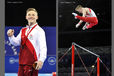 Nile Wilson (England) wins the gold medal on high bar at the Gymnastics competition of the 2014 Glasgow Commonwealth Games.