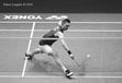 Viktor Axelsen (Denmark) competing in the 2016 All England badminton Championships at the Barclayvcard Arean Birmingham
