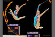 Julieta Cantaluppi (Italy) competing with Ribbon at the World Rhythmic Gymnastics Championships in Montpellier.