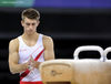 Max Whitlock (England) concentrates before competing on Pommel Horse at the 2014 Glasgow Commonwealth Games.
