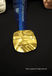 One of the gold medals awarded at the 2010 Vancouver Winter Olympic Games.