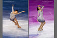 A double image of Gold medallist Yu Na Kim (Korea) performing an artistic routine at the exhibition for the Figure Skating competition at the 2010 Winter Olympic Games in Vancouver.