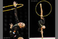 Daria Kondakova (Russia) competing with Hoop at the World Rhythmic Gymnastics Championships in Montpellier.