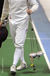 A generic image of a fencer walking away at the end of the Men's Epee event at the 2011 European Fencing Championships at the English Institute of Sport Sheffield July 18th.