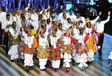 The team from St Lucia at the Opening Ceremony of the 2014 Glasgow Commonwealth Games.