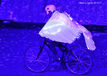A cycling Dove of Peace during the Opening Ceremony at the London 2012 Olympic Games.