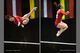 Beth Tweddle (Great Britain) winner of the gold medal on asymmetric bars at the 2010 European Gymnastics Championships in Birmingham.