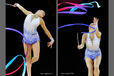Evgenia Kanaeva (Russia) winner of six gold medals competing with Ribbon at the World Rhythmic Gymnastics Championships in Montpellier.