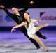 Mari Vartmann and Aaron Van Cleave (Germany) during the exhibition at the 2012 European Figure Skating Championships at the Motorpoint Arena in Sheffield UK January 23rd to 29th.