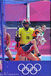 The United States women's Hockey team defenders during a penalty corner in their match against Australia at the London 2012 Olympic Games.