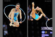 Alya Garayeva (Azerbaijan) competing with Hoop at the World Rhythmic Gymnastics Championships in Montpellier.