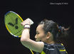 Tai Tzu Ying (Taipei) in action at the 2016 All England Badminton Championships in the Barclaycard Arena in Birmingham