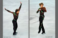 Kim Lucine (Monaco) competing his long programme at the 2012 European Figure Skating Championships at the Motorpoint Arena in Sheffield UK January 23rd to 29th.