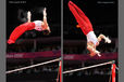 Jonathan Horton (USA) competing on high bar at the Gymnastics competition of the London 2012 Olympic Games.