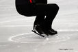 A generic image of the feet of a skater competing at the 2012 European Figure Skating Championships at the Motorpoint Arena in Sheffield UK January 23rd to 29th.