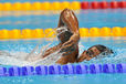 Lorenzo Escalona Perez (Cuba) shows fine style during the Men's 400 freestyle S6 race at the London 2012 Paralympic Games. 