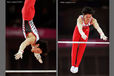 Kohei Uchimura (Japan) winner of the all around competition competing on High Bar during the Men's Artistic Gymnastics competition at the 2012 London Olympic Games.