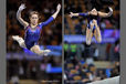 Vanessa Ferrari (italy) competing on Balance Beam at the 2012 FIG World Cup in the Emirates Arena Glasgow December 8th