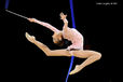 Viktoriya Mazur (Ukraine) competing with Ribbon at the World Rhythmic Gymnastics Championships in Montpellier.