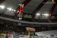 You Ok Youl (South Korea) shows amazing height and distance off the vault at the Dortmund World Gymnastics Championships