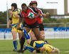 Action from the Canada versus Sweden match at the 2010 Women's World Cup Rugby at Surrey Sports Park August 24th.