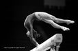 Zsuzsa Cszisztu (Hungary) performs a difficult balance on the Beam at the 1988 Seoul Olympic Games