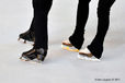 A generic image of the boots and blades of ice dancers during training at the 2012 ISU Grand Prix Trophy Eric Bompard at the Palais Omnisports Bercy, Paris France