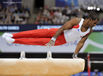 William Albert (Trinidad and Tobago) competing on Pommel Horse at the 2014 Glasgow Commonwealth Games.