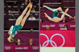 Lauren Mitchell (Australia) competes on floor exercise during the women's team competition at the 2012 London Olympic Games.