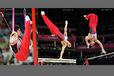 Yusuke Tanaka (Japan) competing on Rings Parallel Bars and High Bar during the men's team competition at the 2012 London Olympic Games.