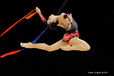 Yuria Onuki (Japan) competing with Ribbon at the World Rhythmic Gymnastics Championships in Montpellier.