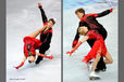 Ekaterina Bobrova and Dmitri Soloviev (Russia) competing their long programme at the 2012 European Figure Skating Championships at the Motorpoint Arena in Sheffield UK January 23rd to 29th.