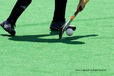 A cropped generic action image of Agustina Garcia (Argentina) showing ball control during the England Versus Netherlands match at the 2010 Women's World Cup Hockey Tournament in Nottingham