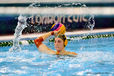 Australia makes waves during the women's Water Polo match against Russia.