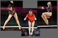 He Kexin (China) winner of the silver medal on asymmetric bars final at the London 2012 Olympic Games.