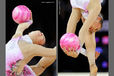 Aliya Garayeva (Azerbaijan) competing with Ball at the World Rhythmic Gymnastics Championships in Montpellier.