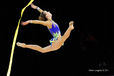Polina Kozitskiy (USA) competing with Ribbon at the World Rhythmic Gymnastics Championships in Montpellier.