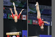 Wei Heem Lim (Singapore) competing on beam during the Gymnastics competition of the 2014 Glasgow Commonwealth Games.