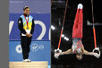 India's Dipa Karmakar ins the country's first ever medal and Rakesh Patra competes on Rings at the Gymnastics competition of the 2014 Glasgow Commonwealth Games.