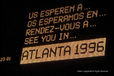 Electronic display at the Barcelona Olympics.