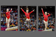 Jenni Pinches competing on Balance Beam at the Gymnastics competition of the London 2012 Olympic Games.