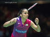 Saina Nehwal (India) at the 2016 All England Badminton Championships in Brimingham