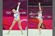 Diane Chelaru (Romania) competes on floor exercise during the women's team competition at the 2012 London Olympic Games.