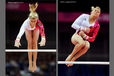 Elisabeth Seitz (Germany) competes on asymmetric bars during the women's team competition at the 2012 London Olympic Games.