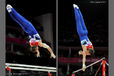 Sam Oldham (Great Britain) competing on Parallel Bars and High Bar during the Artistic Gymnastics competition of the London 2012 Olympic Games.