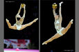 Daria Kondakova (Russia) competing with Ball at the World Rhythmic Gymnastics Championships in Montpellier.