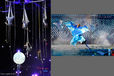 Aerial dancers perform during the Opening ceremony of the London 2012 Paralympic Games.