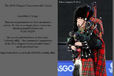 A Scottish piper at the 2014 Glasgow Commonwealth Games.