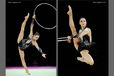 Delphine Ledoux (France) competing with Hoop at the World Rhythmic Gymnastics Championships in Montpellier.