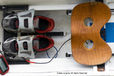 A cropped generic image of the inside of a scull at the 2010 Women's Henley Regatta.